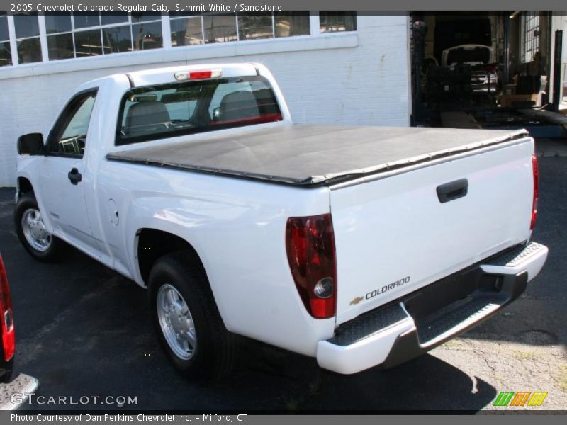 Summit White / Sandstone 2005 Chevrolet Colorado Regular Cab