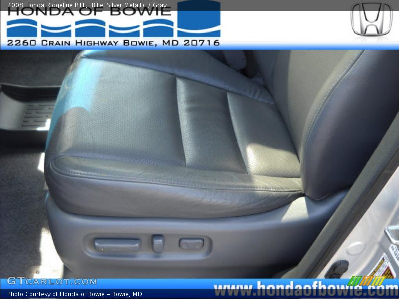 Billet Silver Metallic / Gray 2008 Honda Ridgeline RTL