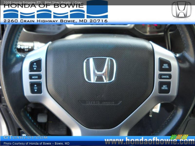 Billet Silver Metallic / Gray 2008 Honda Ridgeline RTL