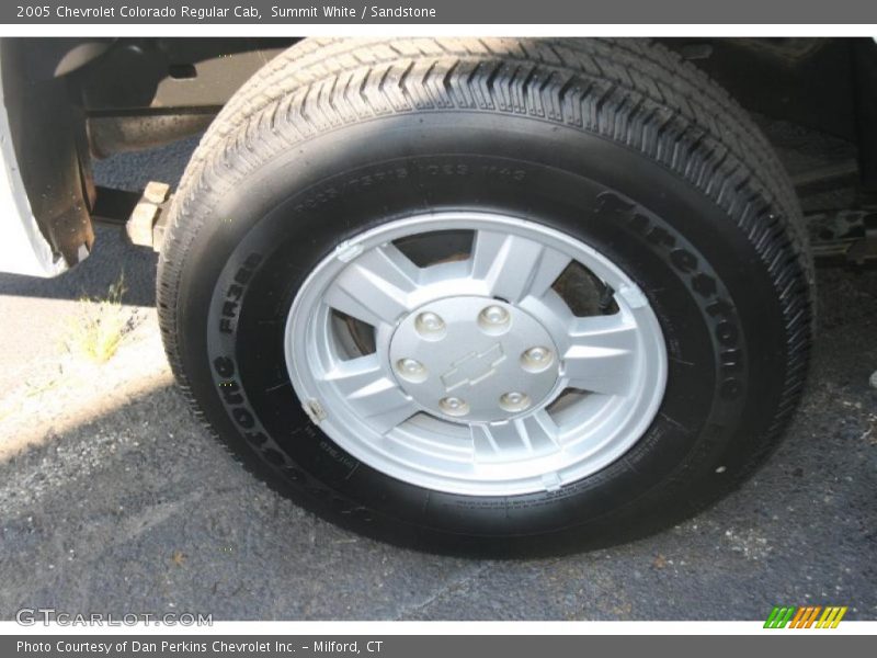 Summit White / Sandstone 2005 Chevrolet Colorado Regular Cab