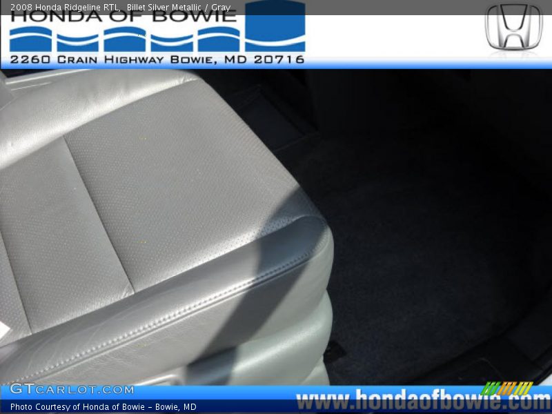 Billet Silver Metallic / Gray 2008 Honda Ridgeline RTL