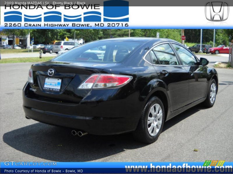Ebony Black / Black 2009 Mazda MAZDA6 i SV
