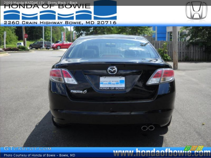 Ebony Black / Black 2009 Mazda MAZDA6 i SV