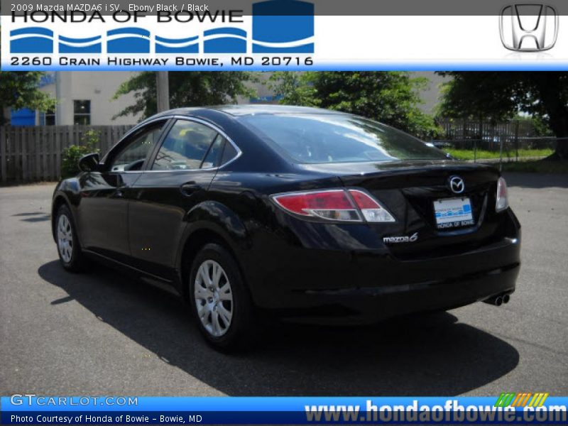 Ebony Black / Black 2009 Mazda MAZDA6 i SV