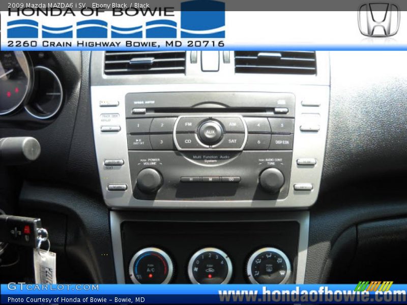 Ebony Black / Black 2009 Mazda MAZDA6 i SV