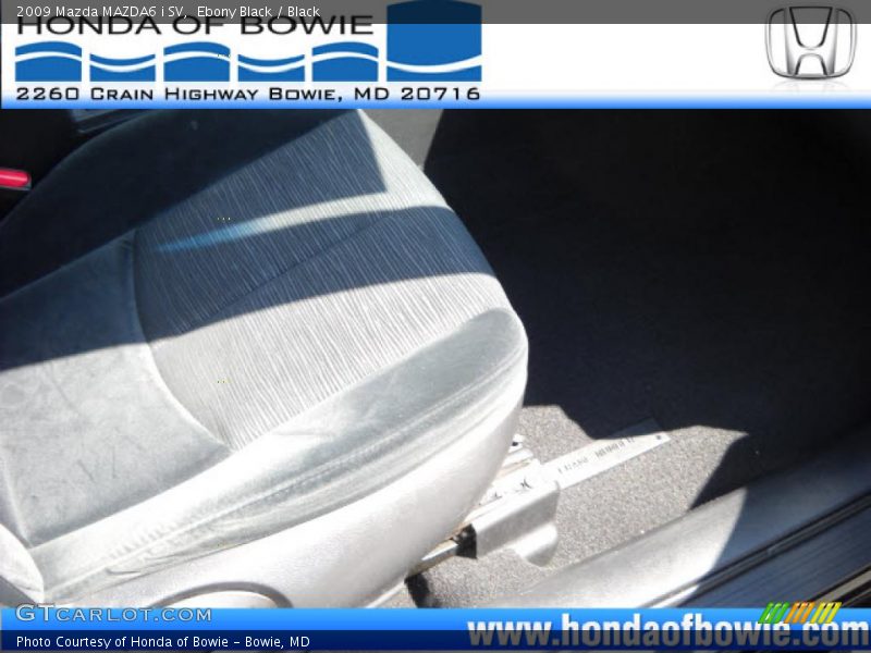 Ebony Black / Black 2009 Mazda MAZDA6 i SV