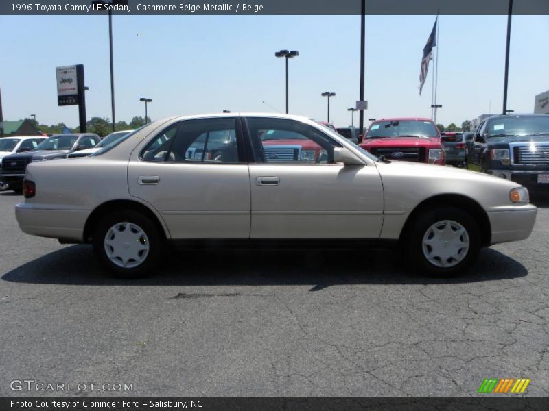 Cashmere Beige Metallic / Beige 1996 Toyota Camry LE Sedan