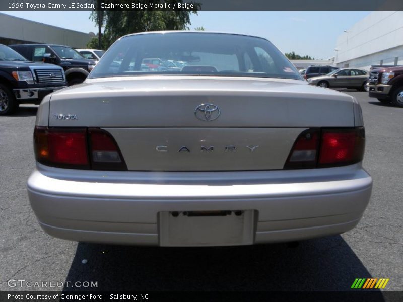 Cashmere Beige Metallic / Beige 1996 Toyota Camry LE Sedan