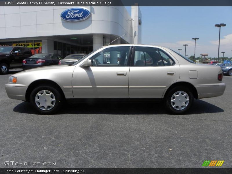 Cashmere Beige Metallic / Beige 1996 Toyota Camry LE Sedan