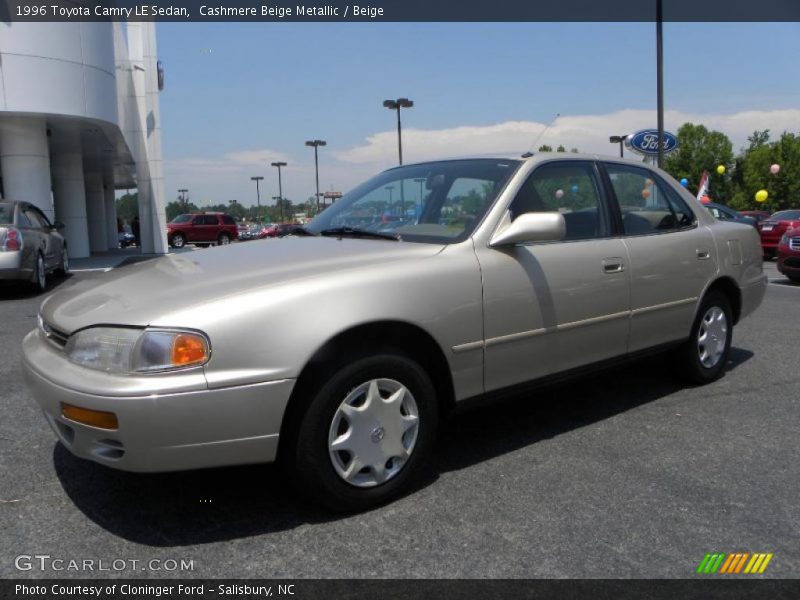 Cashmere Beige Metallic / Beige 1996 Toyota Camry LE Sedan
