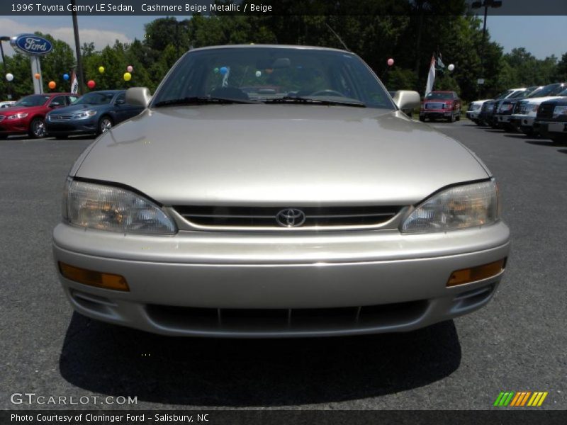 Cashmere Beige Metallic / Beige 1996 Toyota Camry LE Sedan