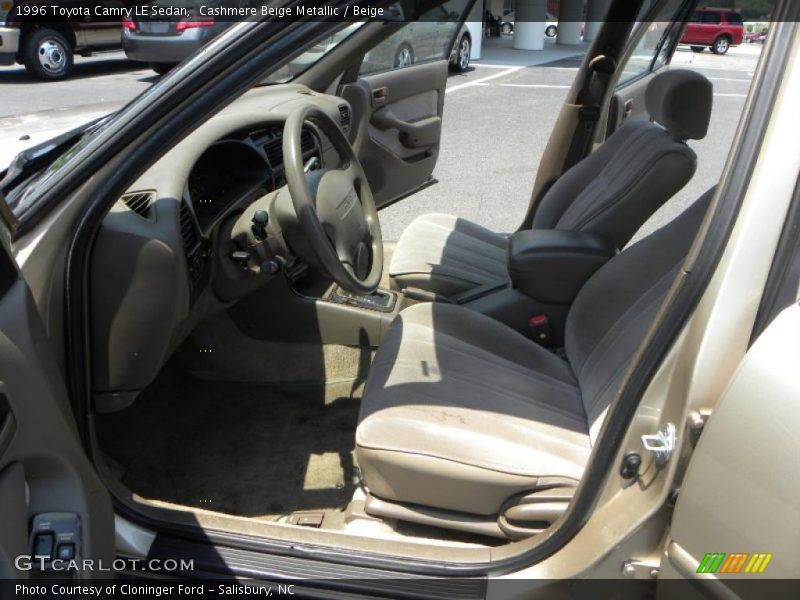 Cashmere Beige Metallic / Beige 1996 Toyota Camry LE Sedan