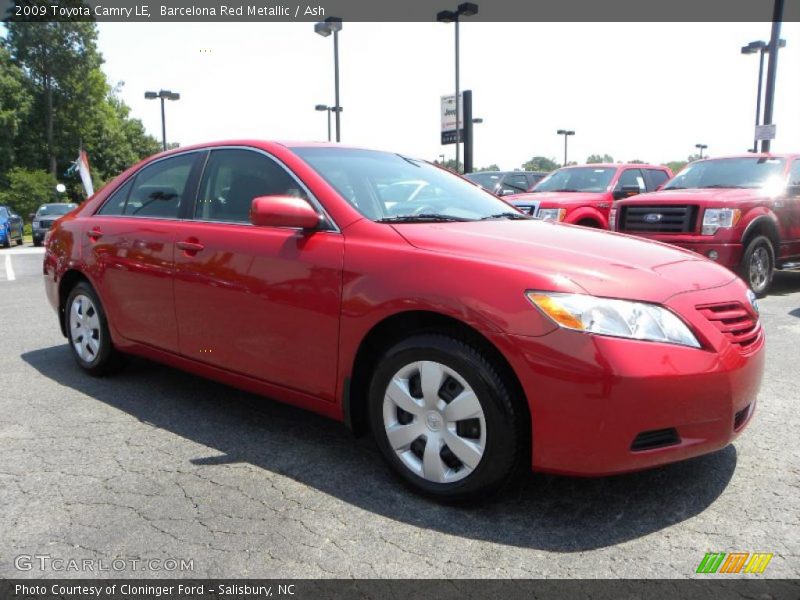 Barcelona Red Metallic / Ash 2009 Toyota Camry LE
