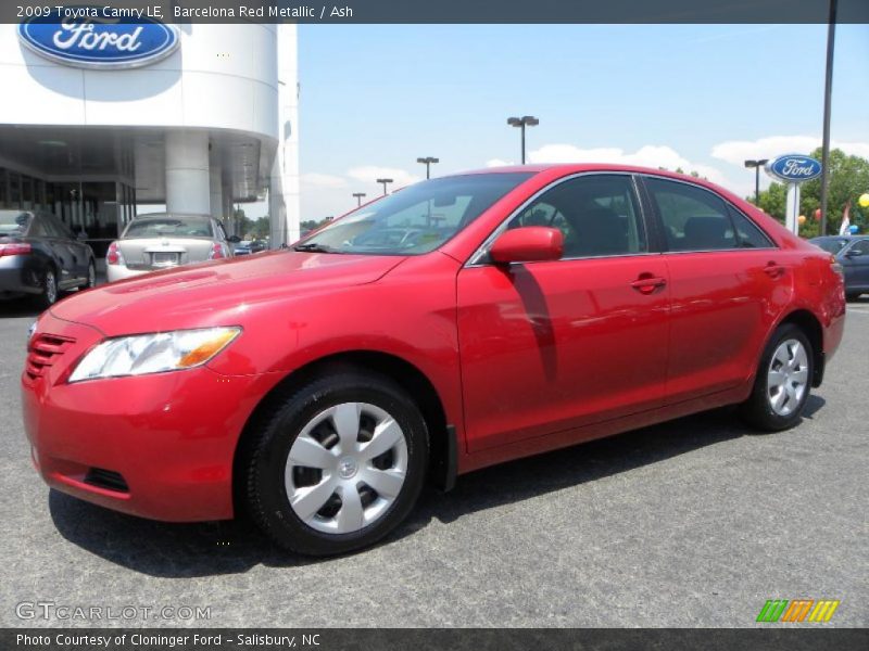 Barcelona Red Metallic / Ash 2009 Toyota Camry LE