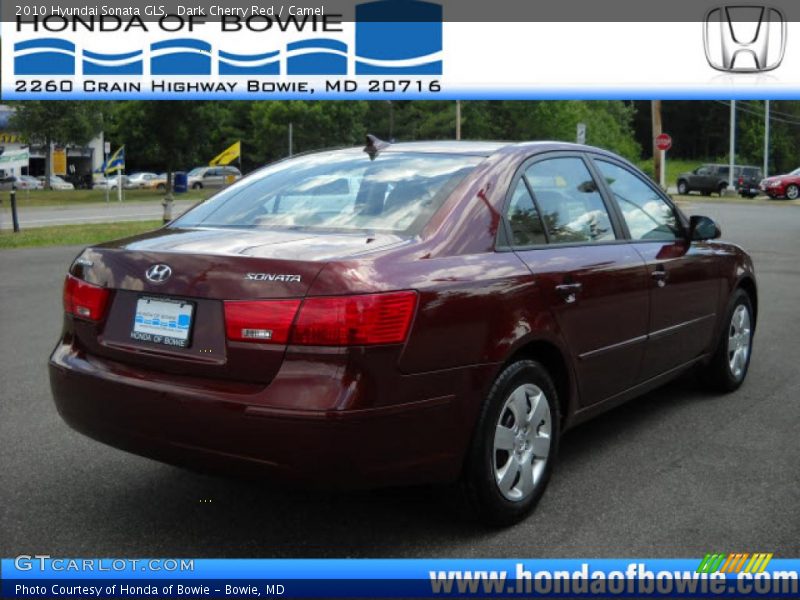 Dark Cherry Red / Camel 2010 Hyundai Sonata GLS