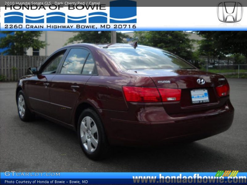 Dark Cherry Red / Camel 2010 Hyundai Sonata GLS