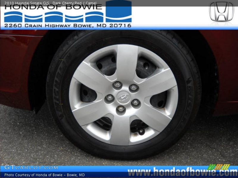 Dark Cherry Red / Camel 2010 Hyundai Sonata GLS