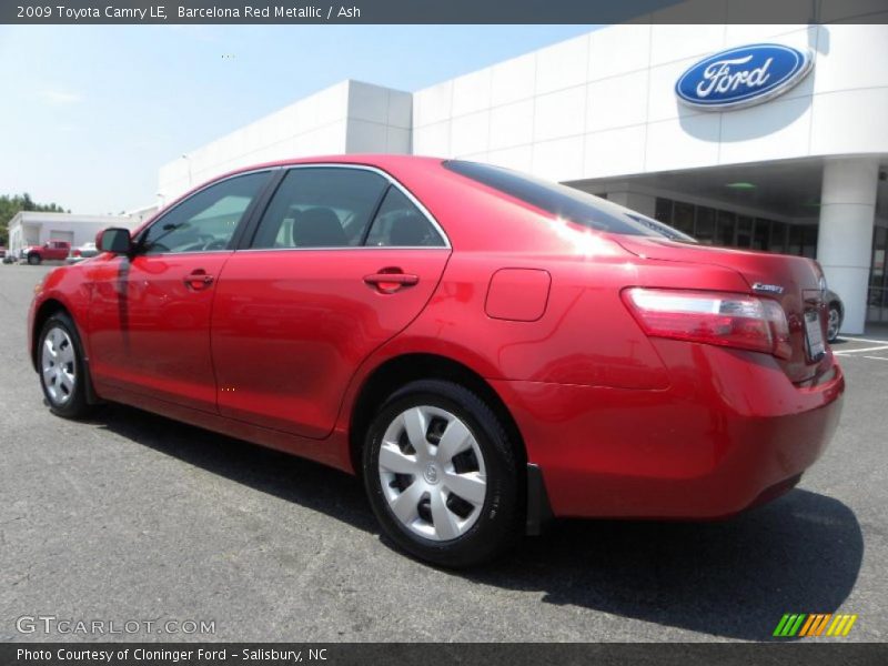 Barcelona Red Metallic / Ash 2009 Toyota Camry LE