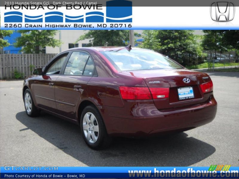 Dark Cherry Red / Camel 2010 Hyundai Sonata GLS