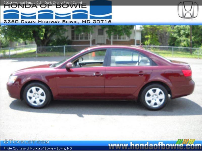Dark Cherry Red / Camel 2010 Hyundai Sonata GLS