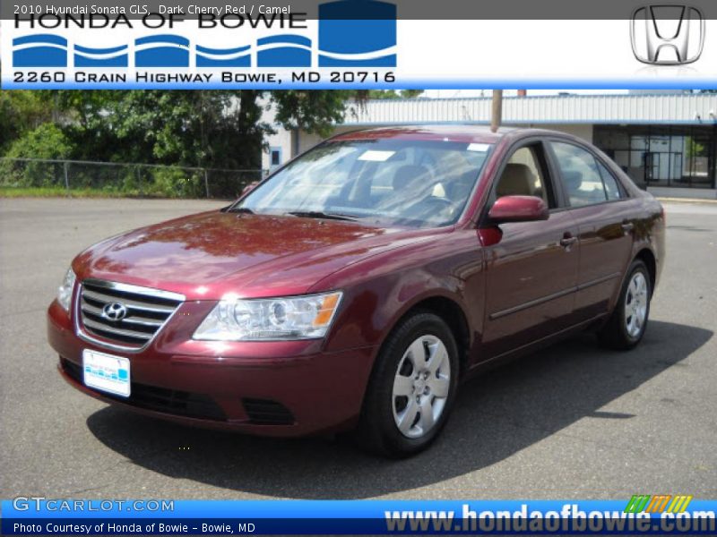 Dark Cherry Red / Camel 2010 Hyundai Sonata GLS