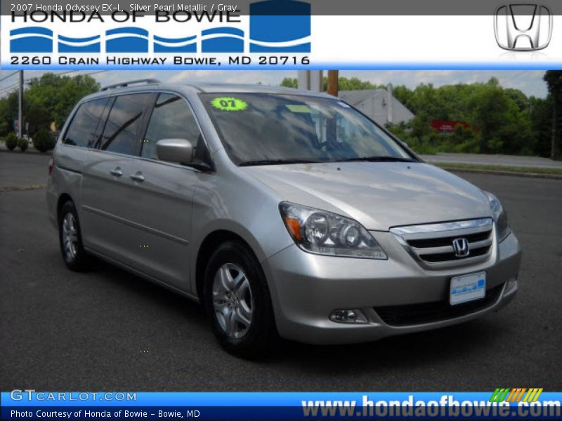 Silver Pearl Metallic / Gray 2007 Honda Odyssey EX-L