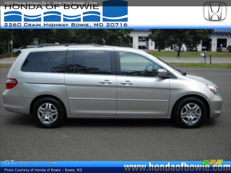 Silver Pearl Metallic / Gray 2007 Honda Odyssey EX-L