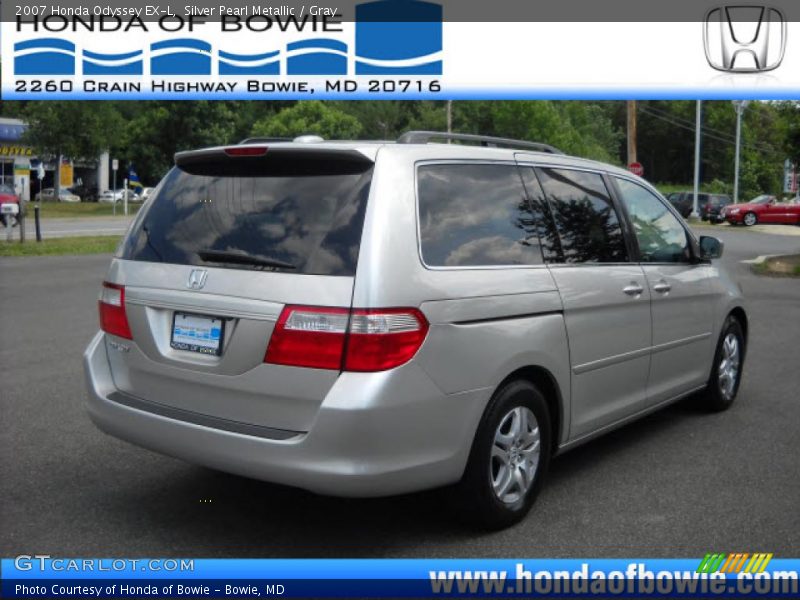Silver Pearl Metallic / Gray 2007 Honda Odyssey EX-L