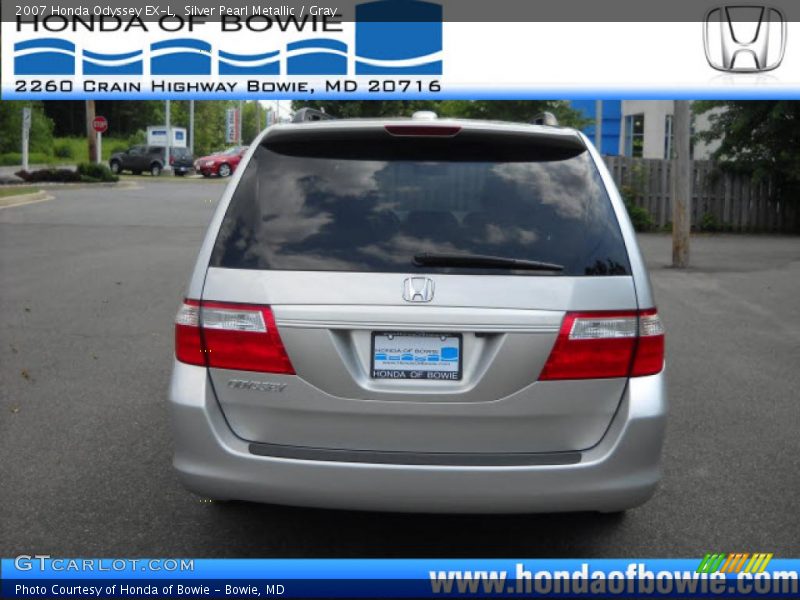 Silver Pearl Metallic / Gray 2007 Honda Odyssey EX-L