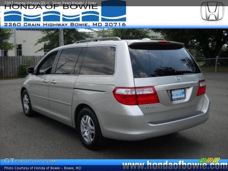 Silver Pearl Metallic / Gray 2007 Honda Odyssey EX-L