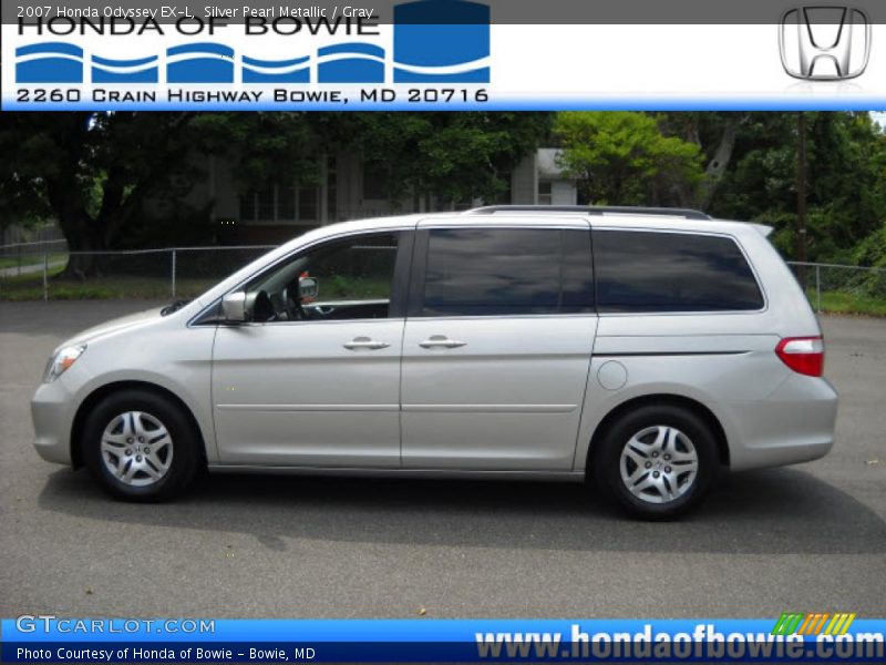 Silver Pearl Metallic / Gray 2007 Honda Odyssey EX-L