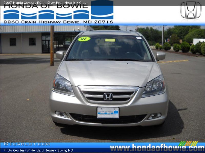 Silver Pearl Metallic / Gray 2007 Honda Odyssey EX-L