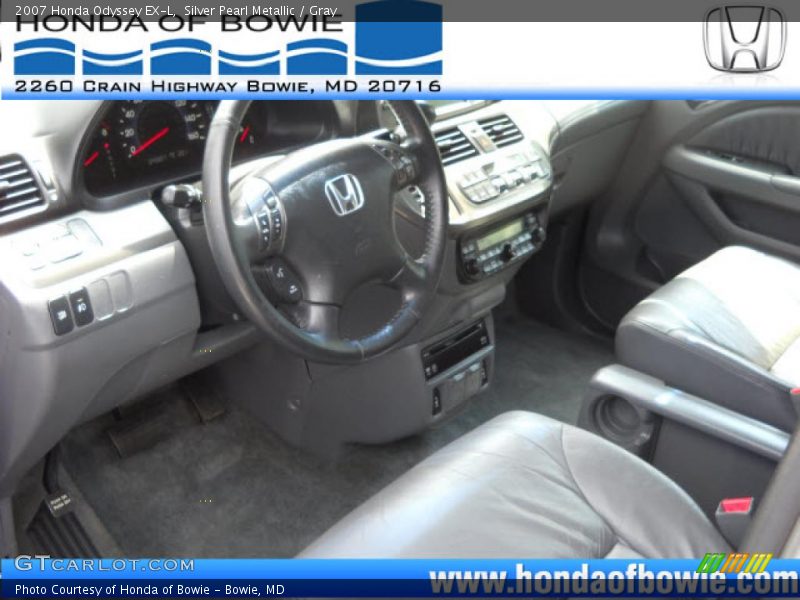 Silver Pearl Metallic / Gray 2007 Honda Odyssey EX-L