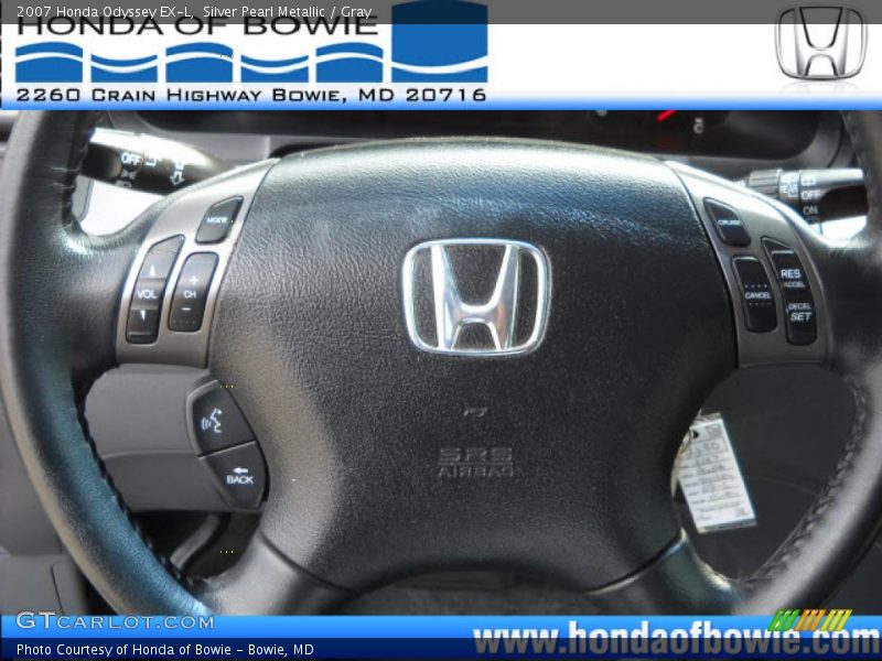 Silver Pearl Metallic / Gray 2007 Honda Odyssey EX-L
