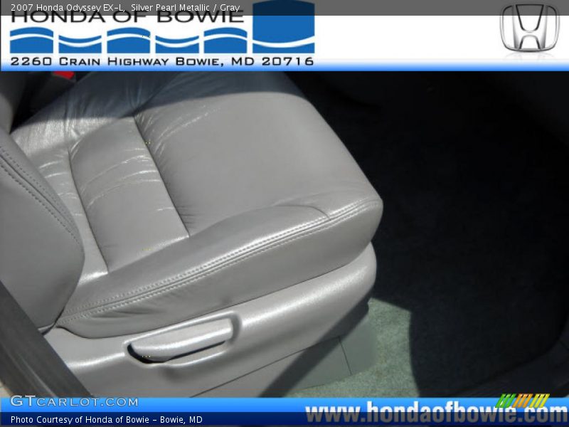 Silver Pearl Metallic / Gray 2007 Honda Odyssey EX-L