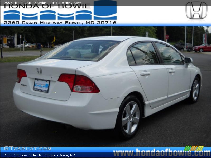 Taffeta White / Ivory 2007 Honda Civic EX Sedan