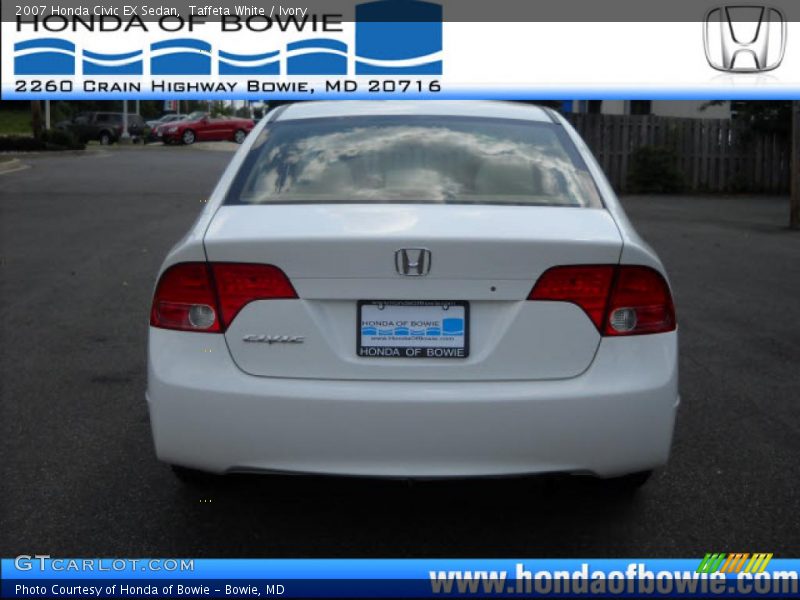 Taffeta White / Ivory 2007 Honda Civic EX Sedan