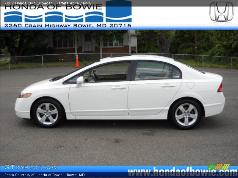 Taffeta White / Ivory 2007 Honda Civic EX Sedan