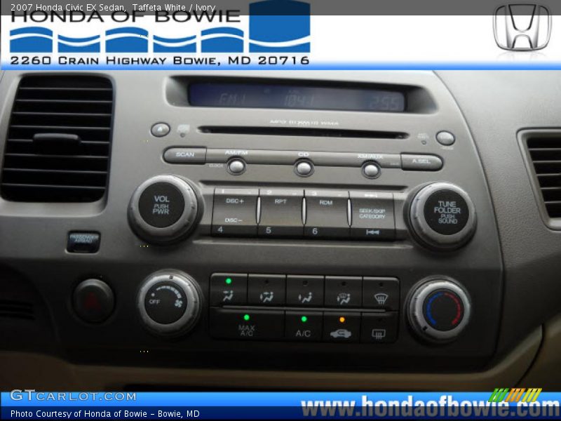 Taffeta White / Ivory 2007 Honda Civic EX Sedan