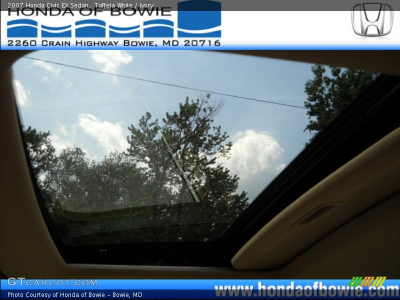 Taffeta White / Ivory 2007 Honda Civic EX Sedan