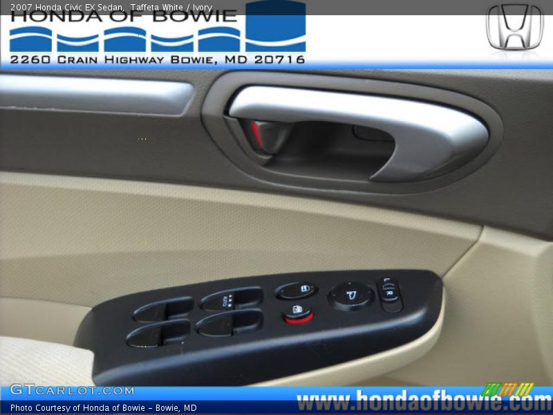 Taffeta White / Ivory 2007 Honda Civic EX Sedan