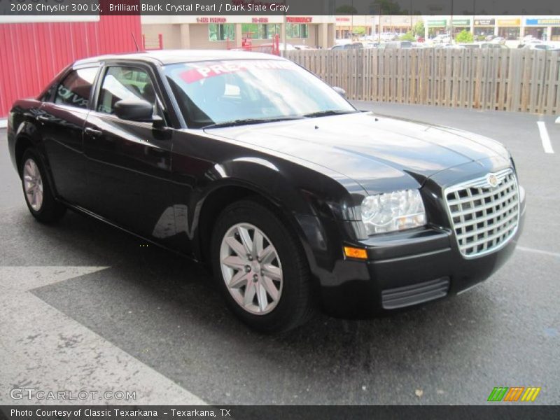 Brilliant Black Crystal Pearl / Dark Slate Gray 2008 Chrysler 300 LX