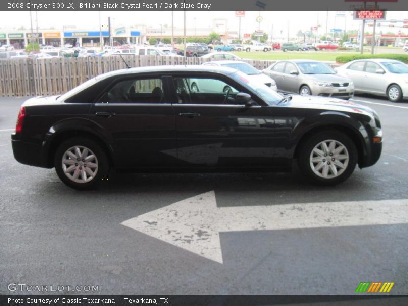 Brilliant Black Crystal Pearl / Dark Slate Gray 2008 Chrysler 300 LX