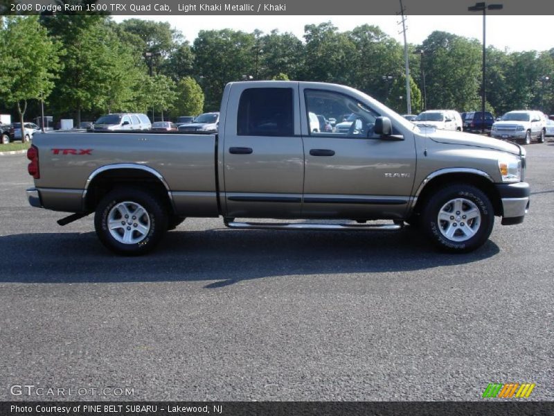 Light Khaki Metallic / Khaki 2008 Dodge Ram 1500 TRX Quad Cab