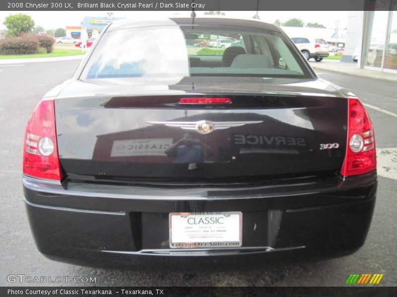Brilliant Black Crystal Pearl / Dark Slate Gray 2008 Chrysler 300 LX