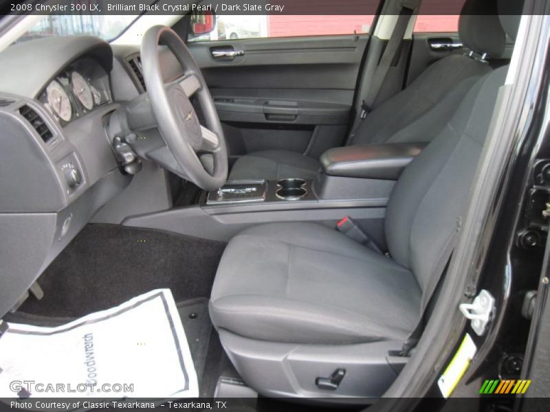 Brilliant Black Crystal Pearl / Dark Slate Gray 2008 Chrysler 300 LX