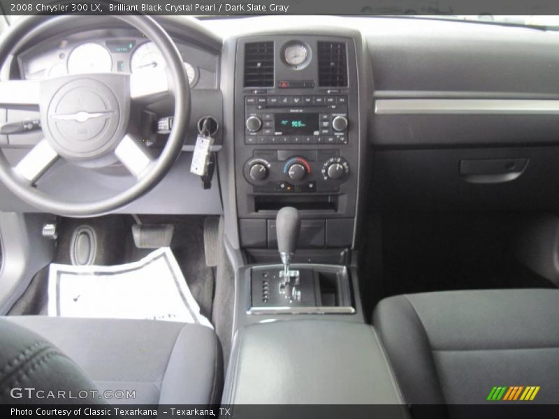 Brilliant Black Crystal Pearl / Dark Slate Gray 2008 Chrysler 300 LX