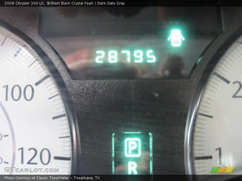 Brilliant Black Crystal Pearl / Dark Slate Gray 2008 Chrysler 300 LX