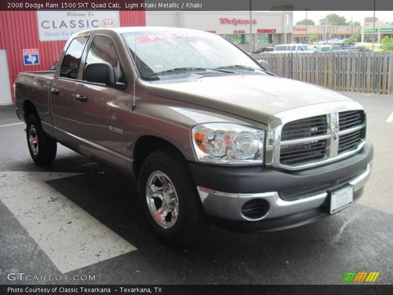 Light Khaki Metallic / Khaki 2008 Dodge Ram 1500 SXT Quad Cab