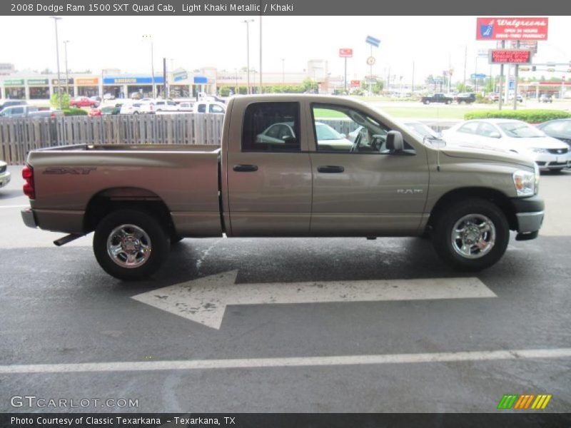 Light Khaki Metallic / Khaki 2008 Dodge Ram 1500 SXT Quad Cab